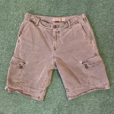 Lucky Brand Vintage Cargo Shorts Army Green Canvas Cotton 2000s - Image 1 of 4