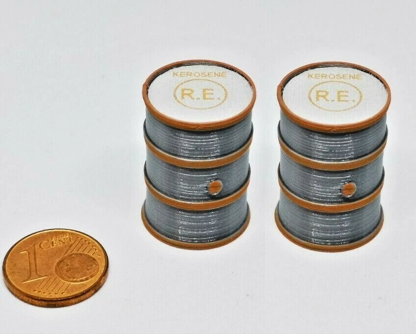 # 1/32 2x BIDONI CARBURANTE 200l REGIO ESERCITO ITALIA x DIORAMA WW2 GARAGE # - Immagine 1 di 1