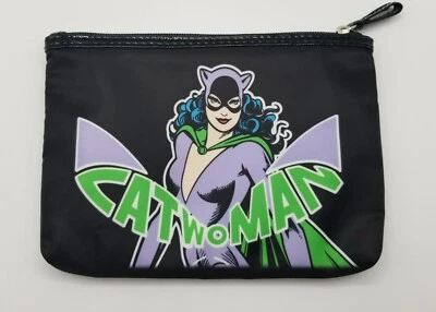 Catwoman Makeup Cosmetic Bag, Pouch - SOHO Gotham Girls DC Comics - Batman  NWOT - Image 1 of 4
