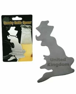 Novelty United Kingdom Metal Profile Country Steel Bottle Opener UK - Imagen 1 de 6
