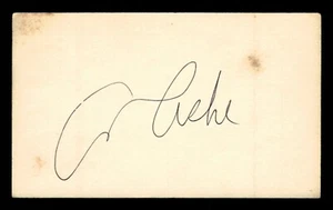 ARTHUR ASHE SIGNED INDEX CARD - PROFESSIONAL HOF TENNIS PLAYER - JSA COA - Picture 1 of 3