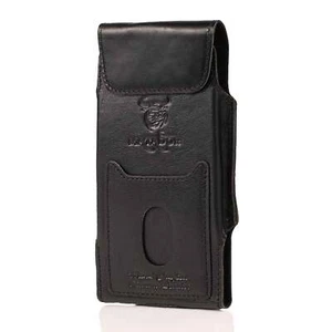 Samsung Galaxy Note 8 Echt Leder Handy Tasche Matador Black-02 Gürtelschlaufe - Bild 1 von 4