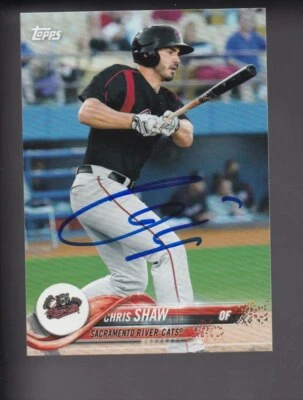2018 Topps Pro Debut * Chris Shaw* SF Giants Signed Card (SIP253) - Image 1 of 2