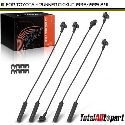 Juego de 5 cables de bujía para camioneta Toyota 4Runner 1993 1994 1995 L4 2,4 L 5 mm Foto 1 de 4