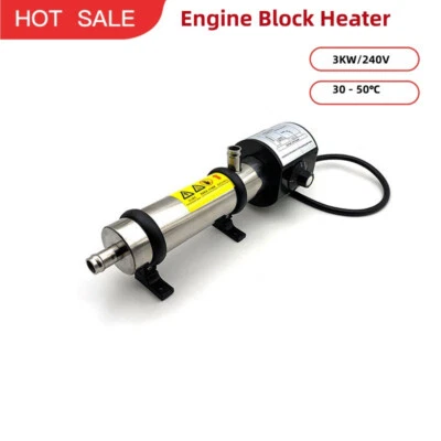 3KW/240V Diesel Generator Heater Engine Block Heater for 13-18L Engine - Image 1 of 4