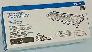 NEW Genuine OEM Brother TN-660 High Yield 2600 Page Black Toner Cartridge TN660 - Picture 1 of 7