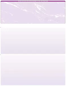 500 Blank Check Stock Paper - Check on top Model 6588- Marble-Purple - Picture 1 of 1