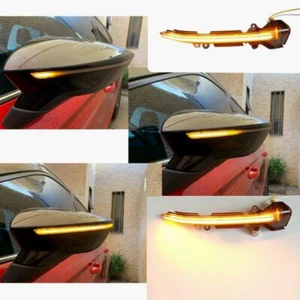 2× Dynamic LED Turn Signal Mirror Light Indicator Seat Leon MK3 Ibiza 5F 2013+ - Picture 1 of 6