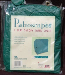 Canopy Swing Cover / Grill Cover, Green Vinyl ~ new - Picture 1 of 4