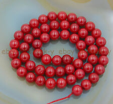 Natural Red Coral Loose Beads 4/6/8/10/12/14mm Round Spacer for Jewelry Making