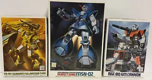 GUNDAM : FA-78-1 GUNDAM FULLARMOR TYPE, RGC-80 GM CANNON, PERFECT SIONG MSN-02 - Picture 1 of 5