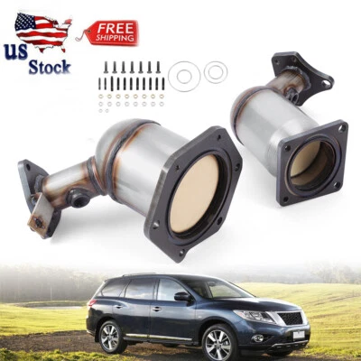 Juego convertidor catalítico para INFINITI JX35 2013 QX60 3,5 L 2014-2015 banco 1 y 2 Foto 1 de 4