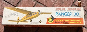 Vintage Carl Goldberg Ranger 30 Airplane Kit Balsa R/c - Picture 1 of 19