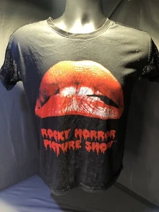 FISH NET BACK SIDE ROCKY HORROR PICTURE SHOW Licensed Cult Film T-Shirt Sz Small - Picture 1 of 6