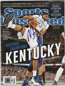 ANTHONY DAVIS Signed 4/9/12 SPORTS ILLUSTRATED Beckett Auth BAS (NO Label) - Picture 1 of 2