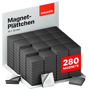 GAUDER Magnetplättchen selbstklebend | 280x Selbstklebende Magnete | Klebemag... - Bild 1 von 9