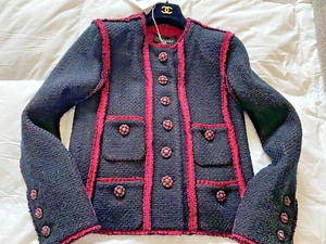 CHANEL NWT 22K 38 black pink jacket blazer 2022 - Picture 1 of 7