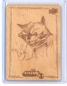 2023 ROCKET RACCOON UPPER DECK MARVEL ANIME VOL. 2 WOODBLOCK ECHO #WH-49!!