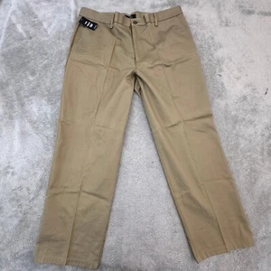 Dockers nuovo con etichetta firma kaki vestibilità classica flat front uomo taglia 38x29 - Foto 1 di 10