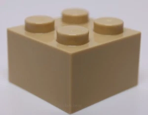 Lego 10x Tan Brick 2 x 2 - Picture 1 of 1