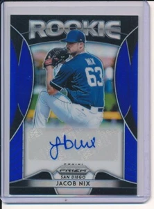 Panini Prizm Jacob Nix 2019 Blue Prizm RC automático Rookie Padres - Imagen 1 de 1