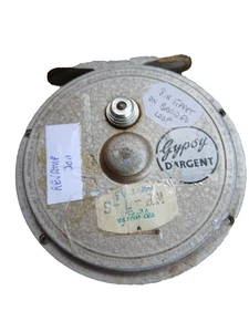 GYPSY DARGENT FLIEGENROLLE 4 ZOLL MIT SCHNUR VINTAGE (12R) - Bild 1 von 2