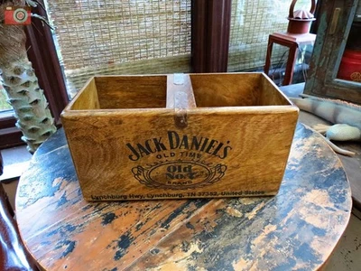 JACK DANIELS WOODEN BOX CRATE TRUG,Vintage Style,  Letters, Storage, Many uses. - Image 1 of 4