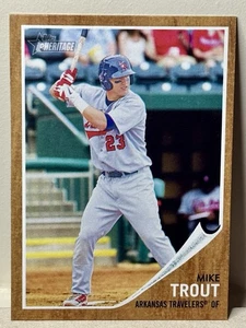 2011 Topps Heritage Minor League Edition - Mike Trout #44 (RC) - Picture 1 of 7