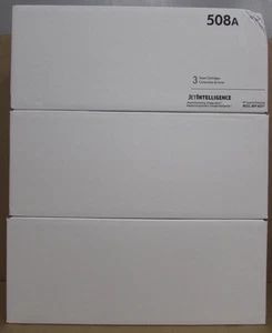 Brand New Genuine HP 508A 3-pack Cyan/Magenta/Yellow Toner Cartridges [33F] - Picture 1 of 8