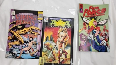 3 cómics de colección - Axa #5 - Viking Heroes #8 - Femforce #22 - AC Comics 1989 Foto 1 de 4