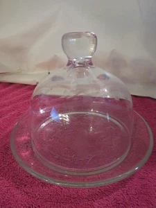 Princess House Heritage Covered Round Dome Cheese Ball Butter Dish #461 - Picture 1 of 5