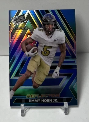 Jimmy Horn Jr. 2024 Press Pass Premium Reflector Prismatic Blue SN #/25 #128 - Image 1 of 3