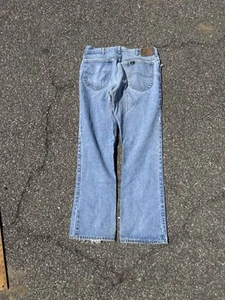 Vintage Lee Riders Jeans Mens 30x32 Denim Stretch Made in USA 70s (TAG 34x32) - Picture 1 of 9