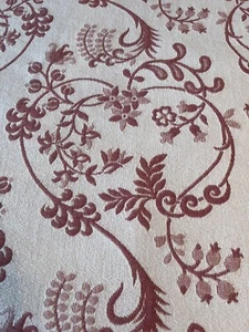 Quality JC Penny Home Queen Cotton Bed Spread Blanket Mauve & White Reversible - Picture 1 of 7