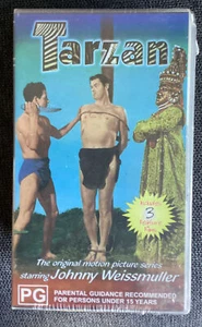 Tarzan - Johnny Weissmuller - 3 VHS Video Tapes in One Box Triple Pack VHS - Picture 1 of 1