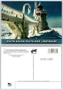 South Haven Michigan SOUTH PIER LIGHTHOUSE Postcard V254 - Picture 1 of 1