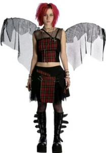 Punk Fairy Goth Adult Costume Size Small/ Medium Includes Boot Covers - Picture 1 of 13