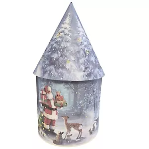 Bettray Operated Christmas Lantern 27cm LED Cone House Lamp Festive Home Decor - Picture 1 of 21