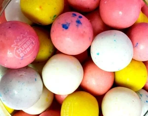 Birthday Cake DUBBLE BUBBLE 1" GUMBALLS 5 LB Bulk Vending Chewing Gum - Picture 1 of 6