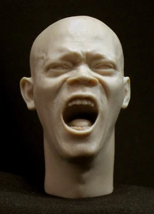 ### SCOLPT TESTA PERSONALIZZATA Samuel L. Jackson MACE WINDU STAR WARS 1/6 scala 12" - Foto 1 di 3