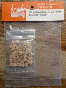 Krick 60996 Dreifachblöcke 5mm Corel Neu/OVP - Bild 1 von 1