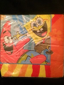 SpongeBob Buddies Lunch Napkins 16ct ~ Birthday Party Supplies - Picture 1 of 1