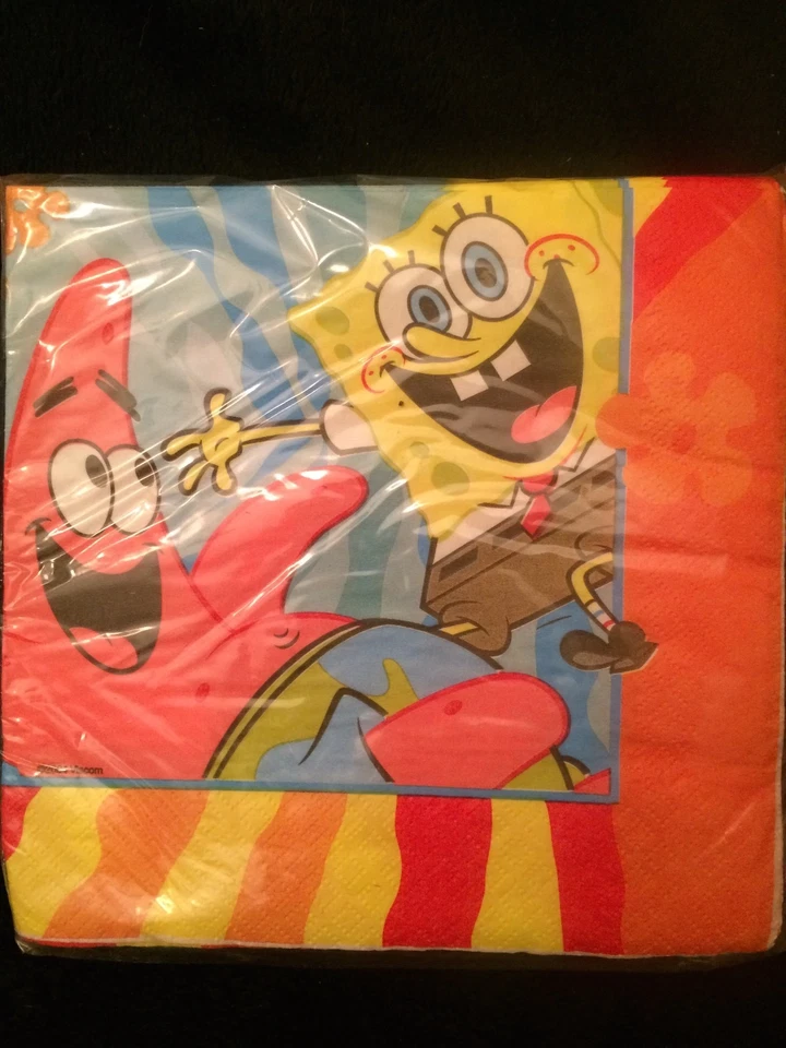 SpongeBob Buddies Lunch Napkins 16ct ~ Birthday Party Supplies - Image 1 of 1