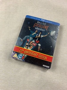 BILL&TED‘S EXCELLENT ADVENTURE BLURAY ZAVVI LIMITED STEELBOOK OOP ,NEW/SEALED - Picture 1 of 6