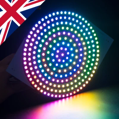 🇬🇧 241 WS2812B addressable RGB NeoPixel-compatible LED rings, 172mm circle - Image 1 of 3