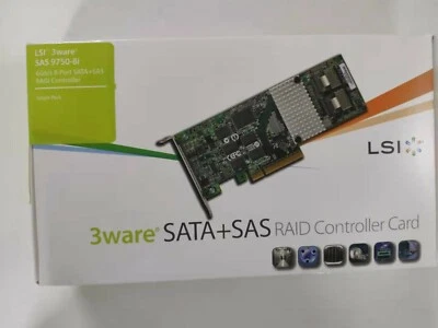 LSI Logic Controller Card 3ware SAS 9750-8i 8Port 6Gb/s PCI-Express New - Image 1 of 3