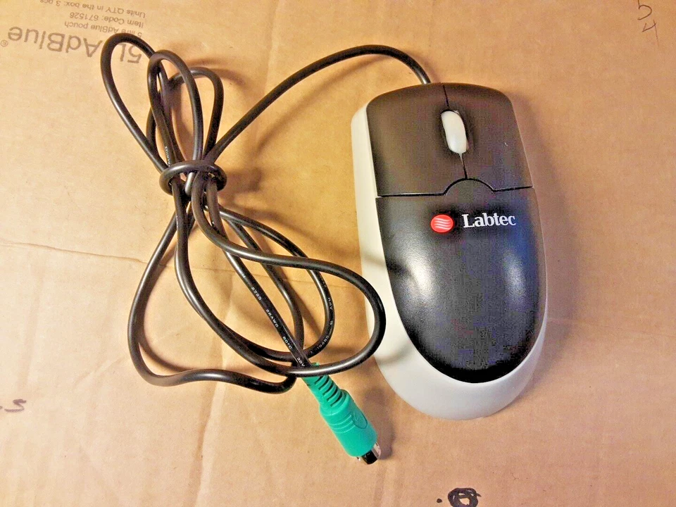 LABTEC M-BR91 - PS/2-STANDARD  SCROLL MOUSE (SILVER / BLACK) - Image 1 of 4
