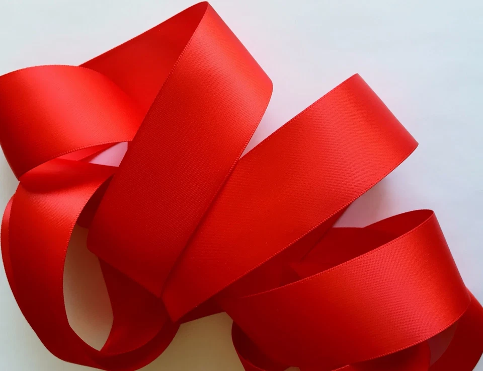 Jasdee Single Face Satin Ribbon By Yard Width 1/2", 3/4", 1", 1-1/2", 2" Inch - Image 1 of 1