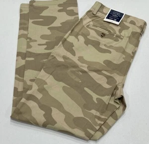 Club Room Mens 40 X 30 Olive Combo Camouflage 4 Way Stretch Chino Pant - Picture 1 of 2