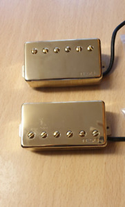 TESLA OPUS 1 Gold Alnico 5 Humbucker Pickups Set Neck Brigge